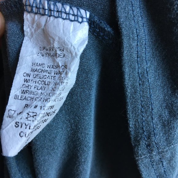 ⚪ 3/$15  alya teal v-neck tie waist flutter sleeves - Picture 9 of 12